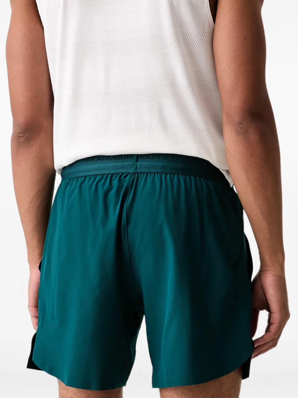 Under Armour UA Vanish Elite shorts met logo-tailleband Groen