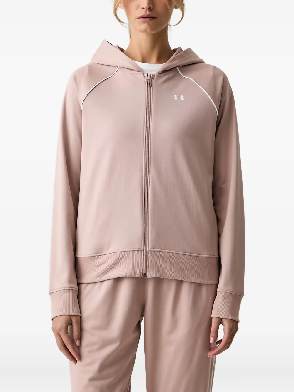 Under Armour UA Rival Tricot trainingspak met afwerking Roze