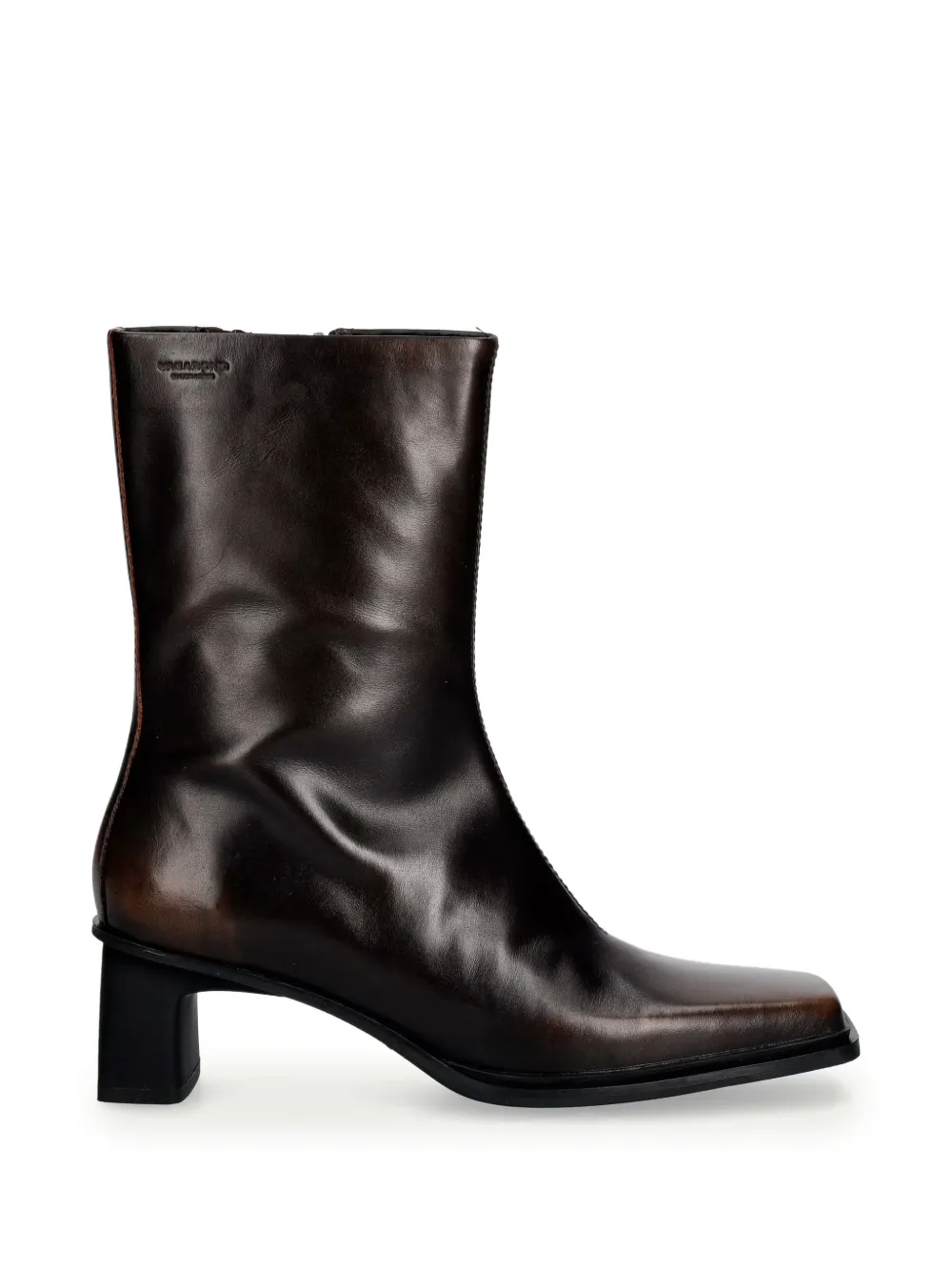 VAGABOND Elvina square-toe leather ankle boots
