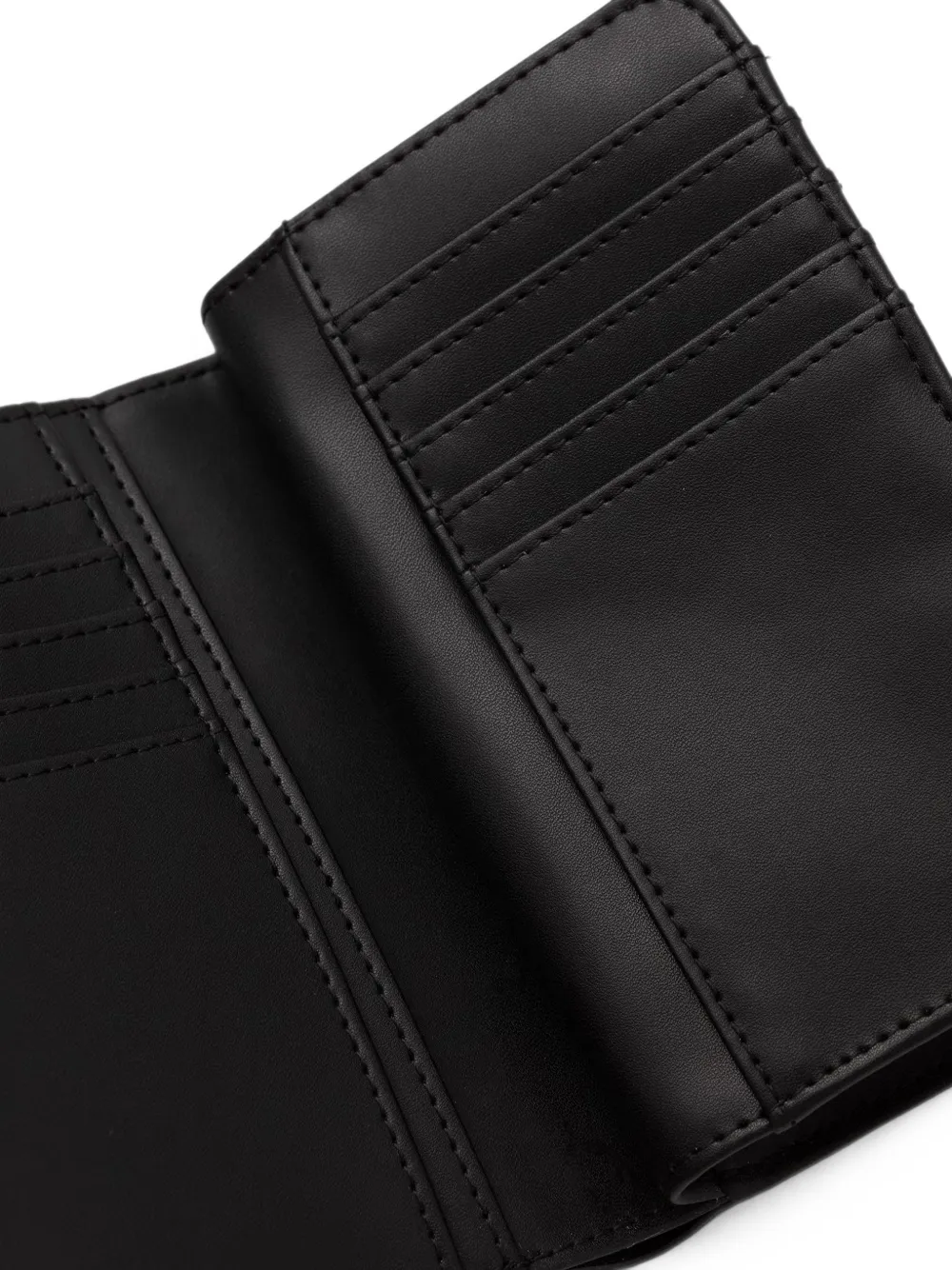 TWINSET Portemonnee met logo-plakkaat en korrel-effect Zwart