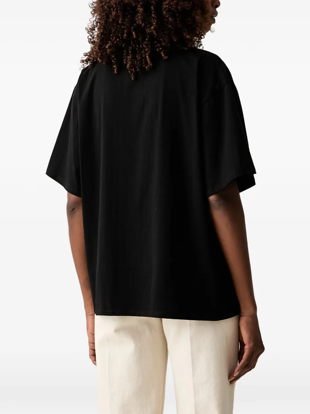 TWINSET T-shirt met logoprint Zwart
