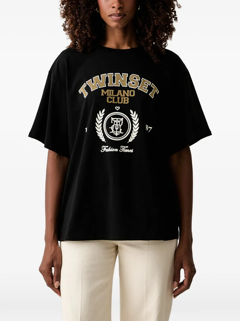 TWINSET logo-print cotton T-shirt