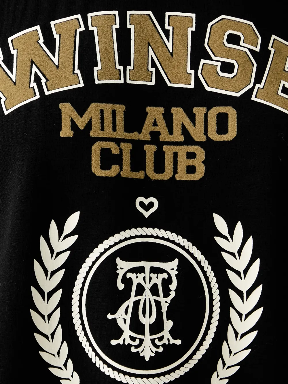 TWINSET T-shirt met logoprint Zwart