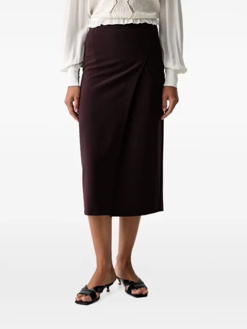 TWINSET falda midi con efecto cruzado