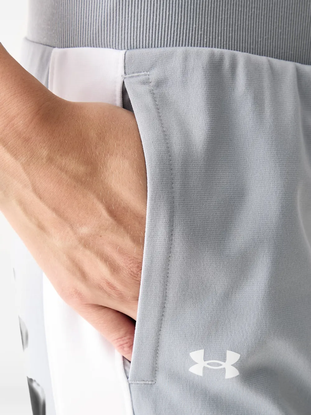 Under Armour UA Tricot trainingspak met logo-print Grijs