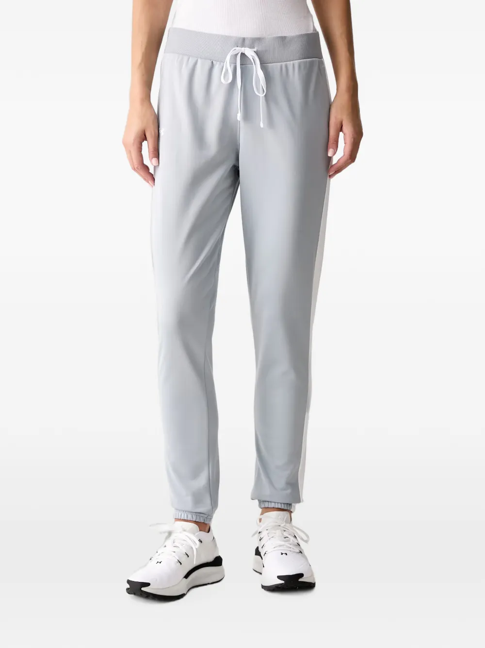 Under Armour UA Tricot trainingspak met logo-print Grijs