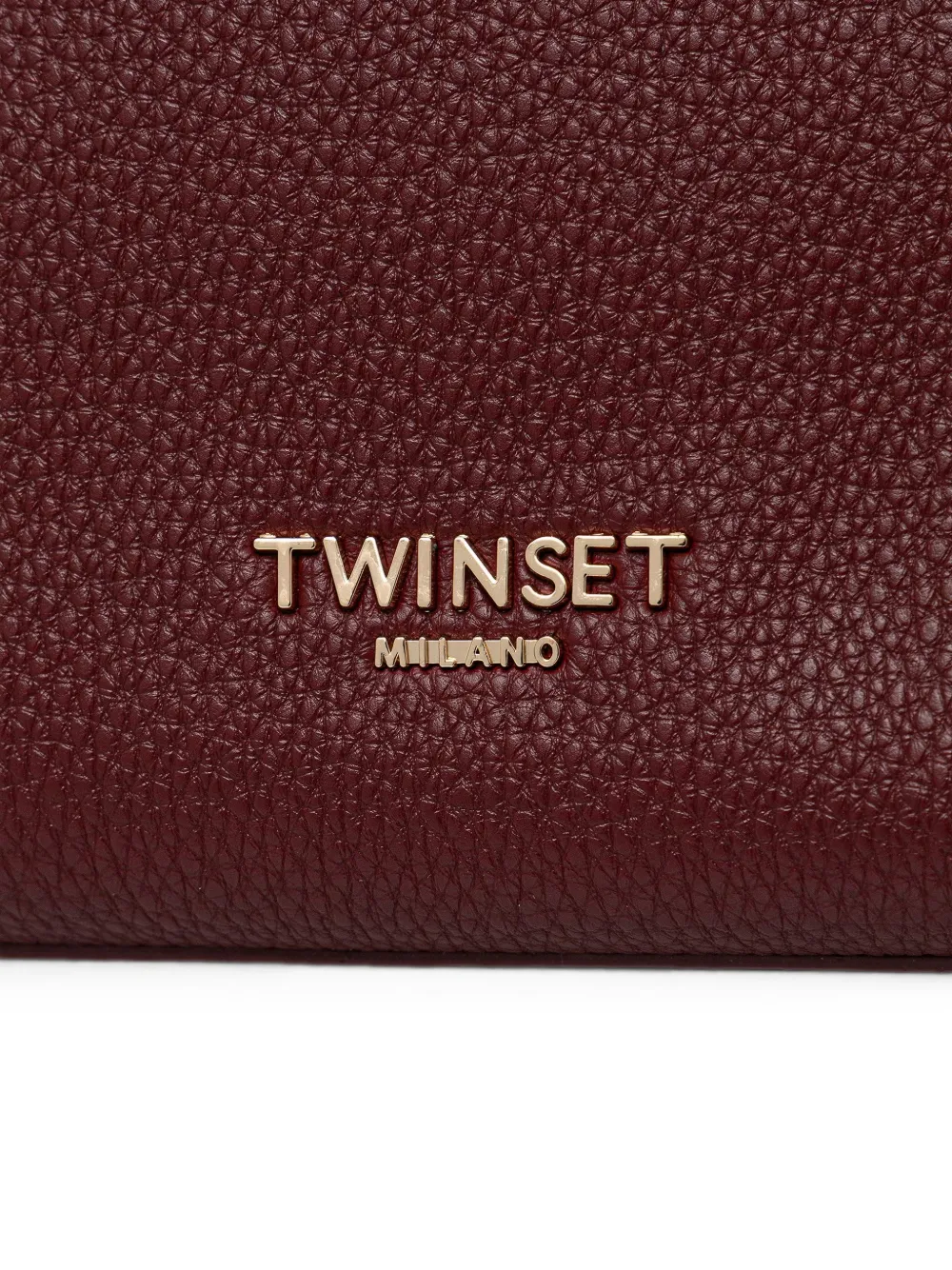 TWINSET Shopper met textuur en logo-detail Rood
