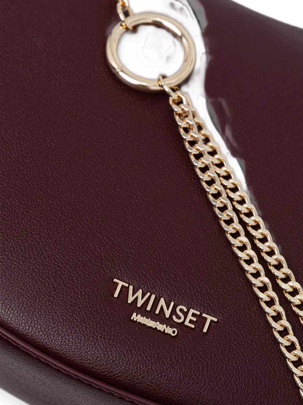 TWINSET Schoudertas verfraaid met ketting Rood