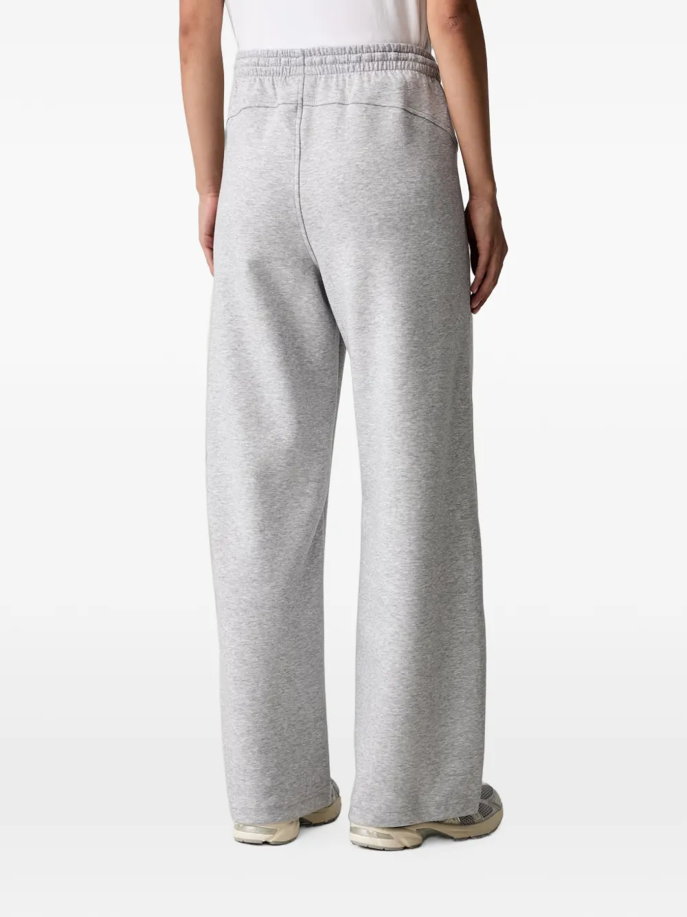 Under Armour Open Unstoppable Fleece trainingsbroek met wijde pijpen en logo-print Grijs