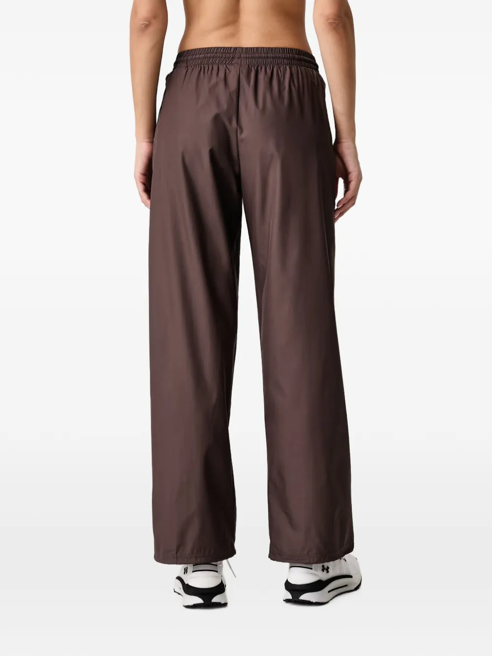 Under Armour Icon Woven trainingsbroek met logo-print Bruin