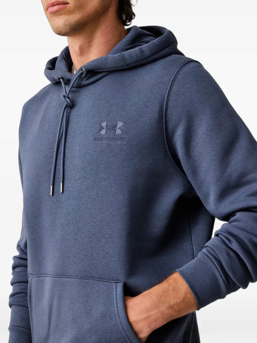 Under Armour Hoodie met geborduurd logo Blauw