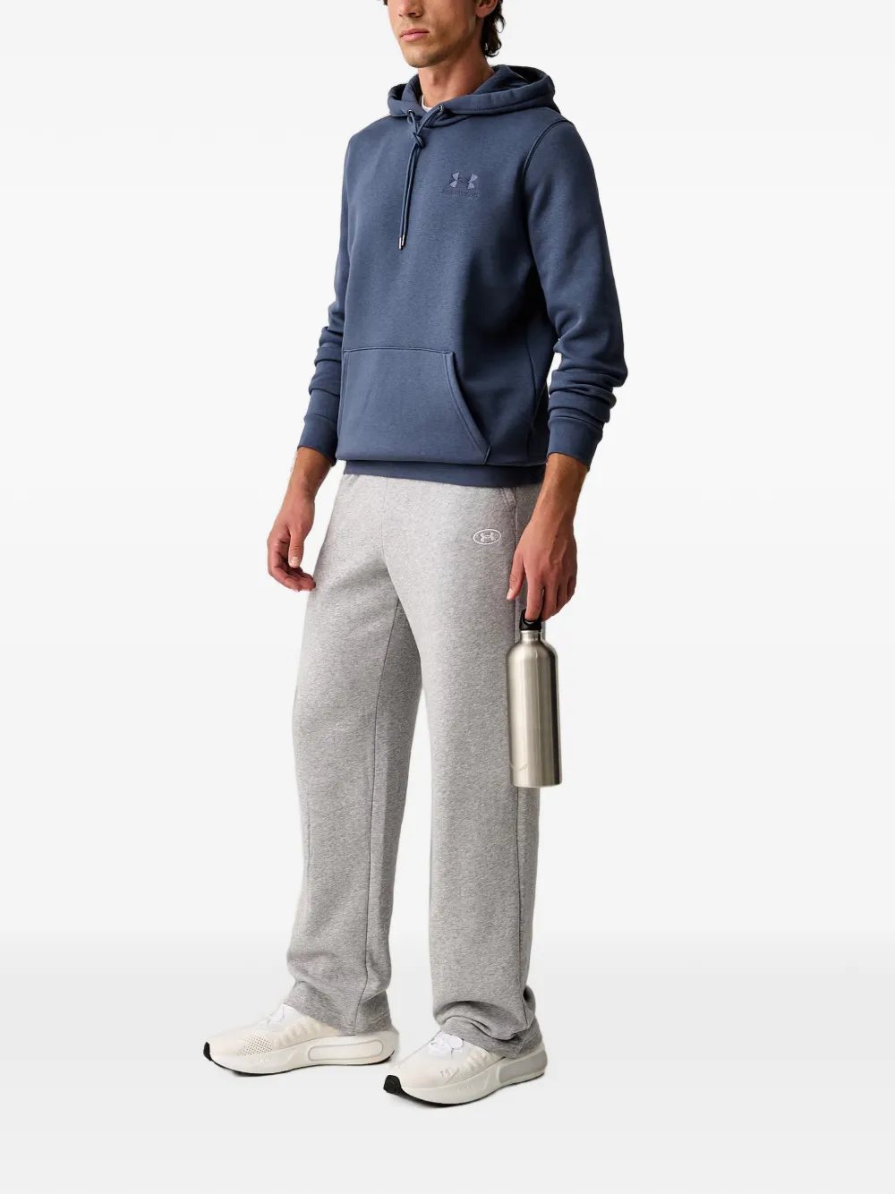 Under Armour Hoodie met geborduurd logo Blauw