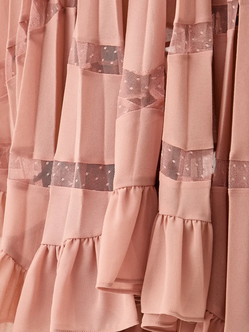 TWINSET Lange jurk met plooien Roze