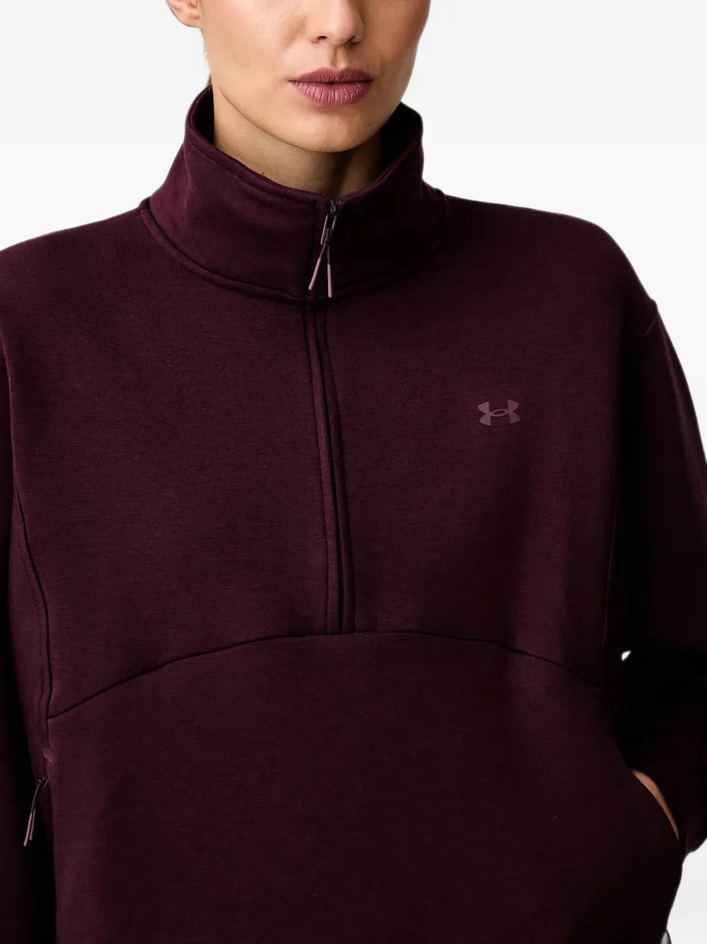 Under Armour Ua Unstoppable trui met trekkoord en kwartrits Paars