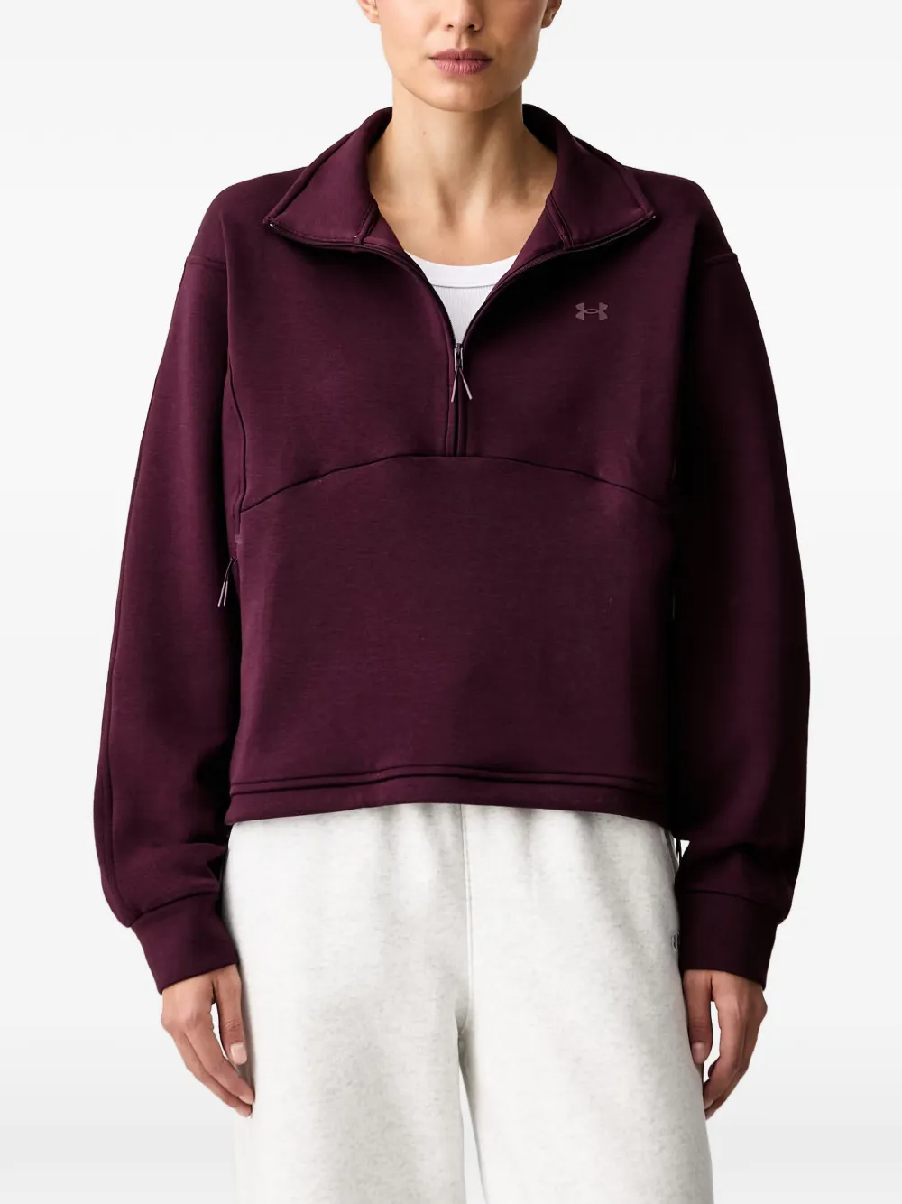 Under Armour Ua Unstoppable quarter-zip drawstring-hem sweater
