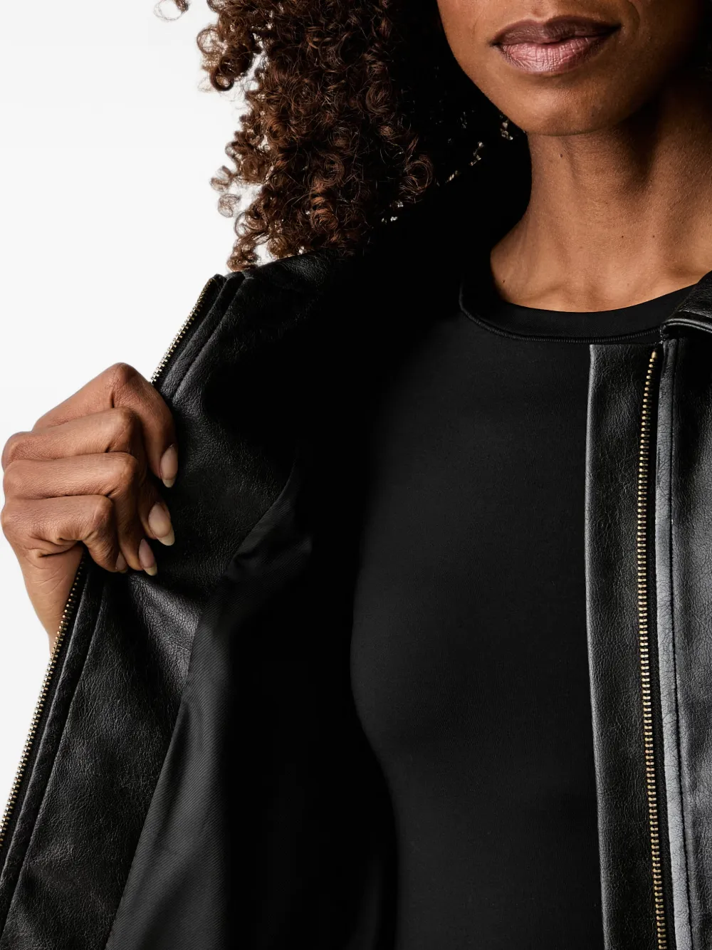 TWINSET Jack met elastische zoom en rits Zwart