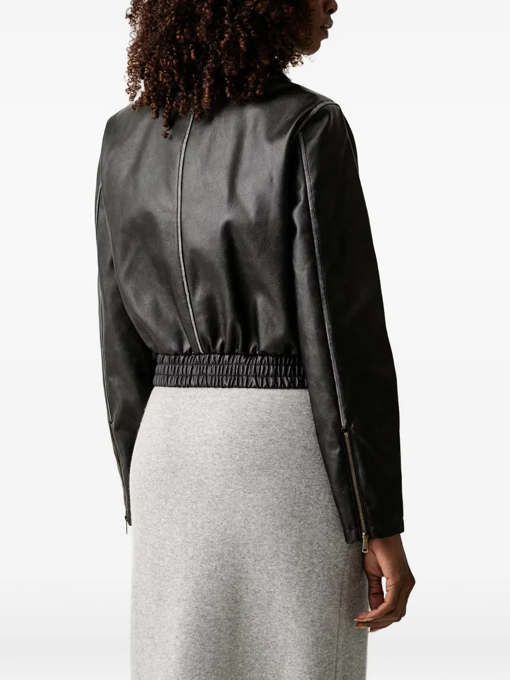 TWINSET Jack met elastische zoom en rits Zwart