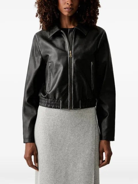 TWINSET elasticated-hem zip-up jacket