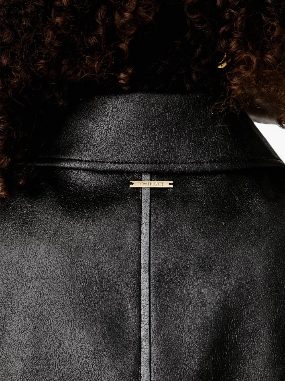 TWINSET Jack met elastische zoom en rits Zwart