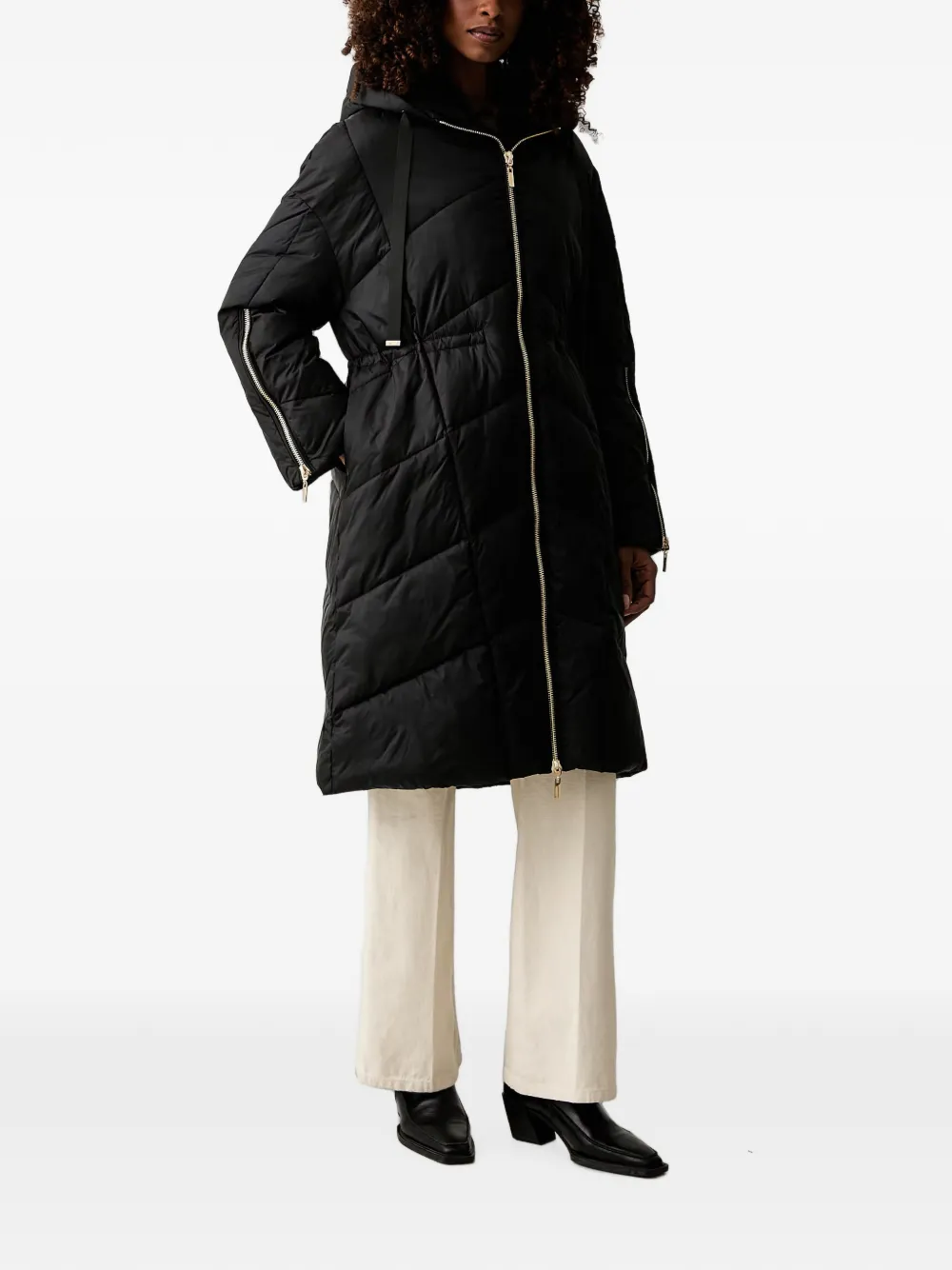 TWINSET Gevoerd jack met capuchon Zwart