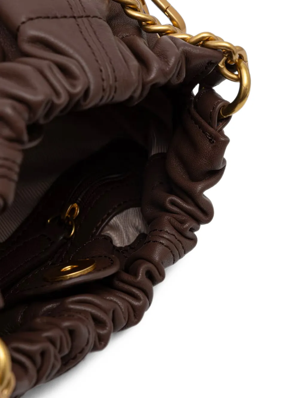 TWINSET Gesmockte schoudertas met kwast Bruin