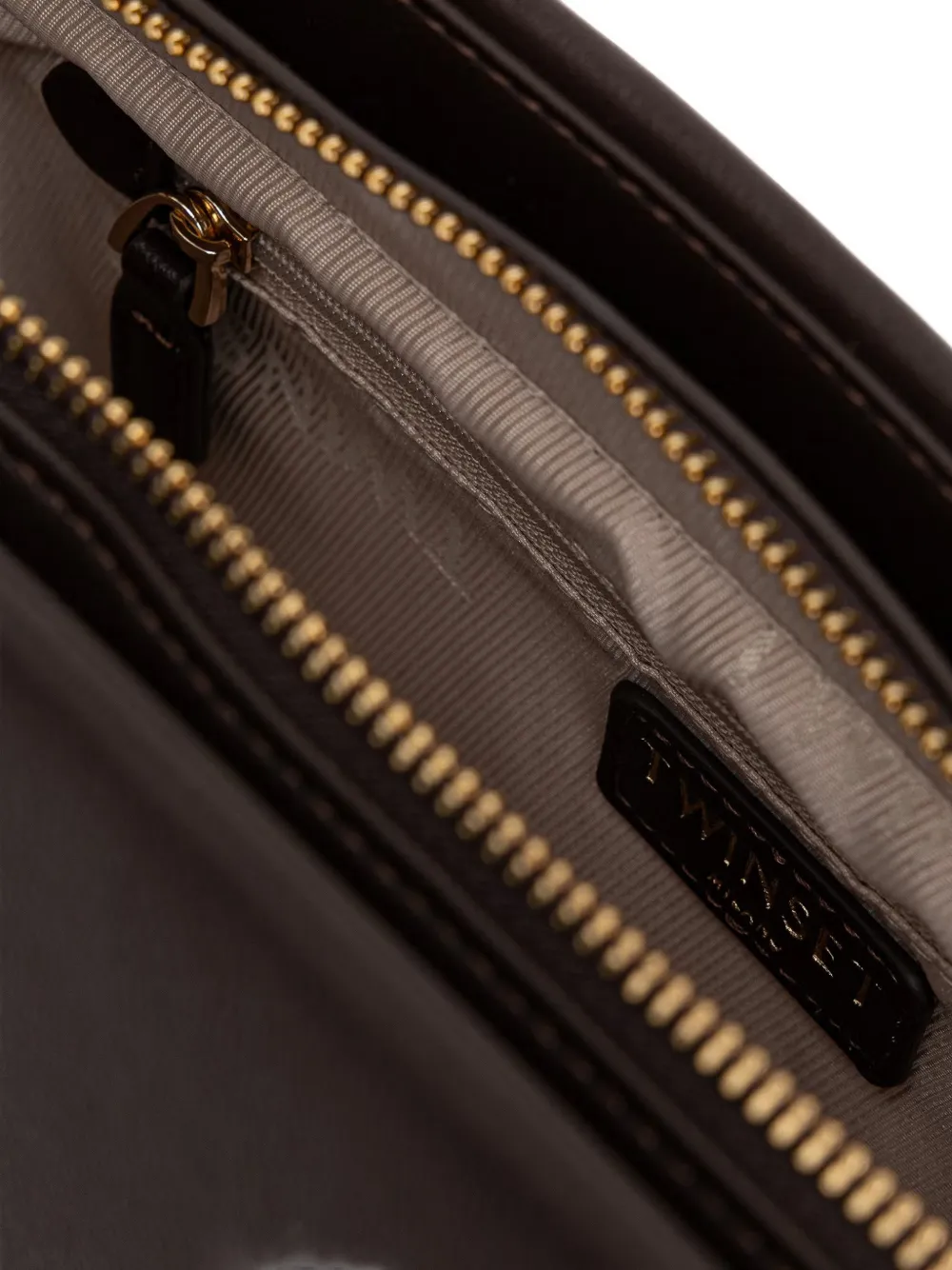 TWINSET Schoudertas met kettingdetail Bruin