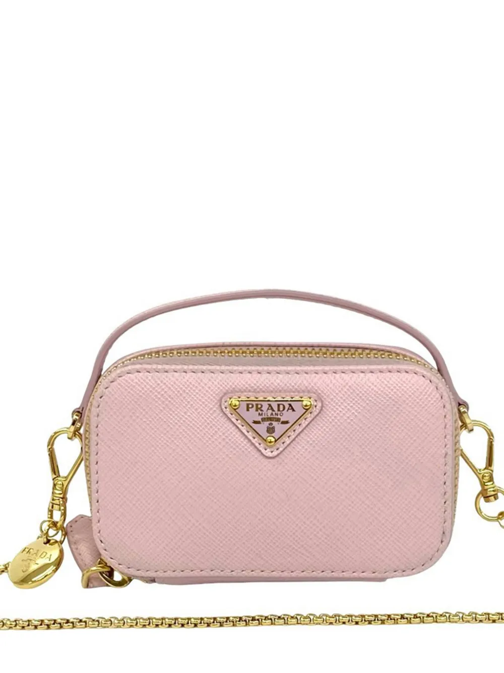 Prada Pre-Owned 2013-2026 Saffiano Chain satchel - Rosa