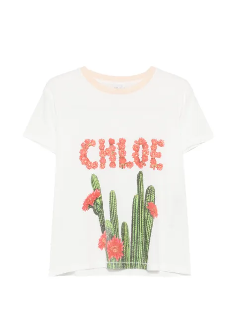 Chloé cactus-print T-shirt