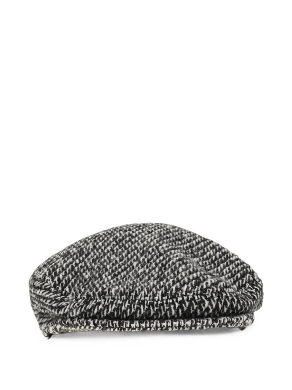 Dolce & Gabbana Platte pet met visgraatpatroon en textuur Zwart