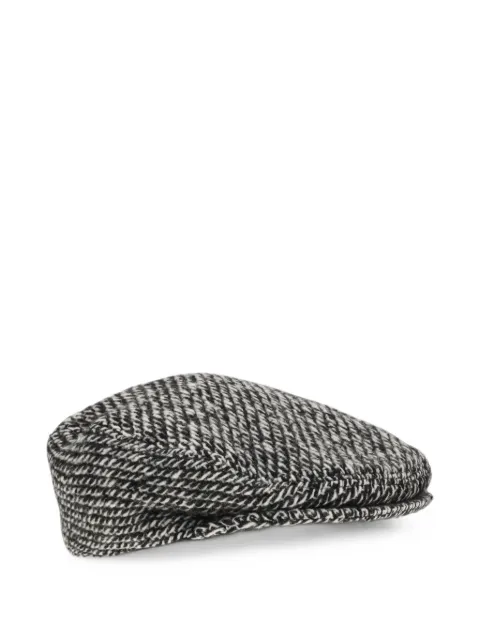 Dolce & Gabbana herringbone textured flat cap
