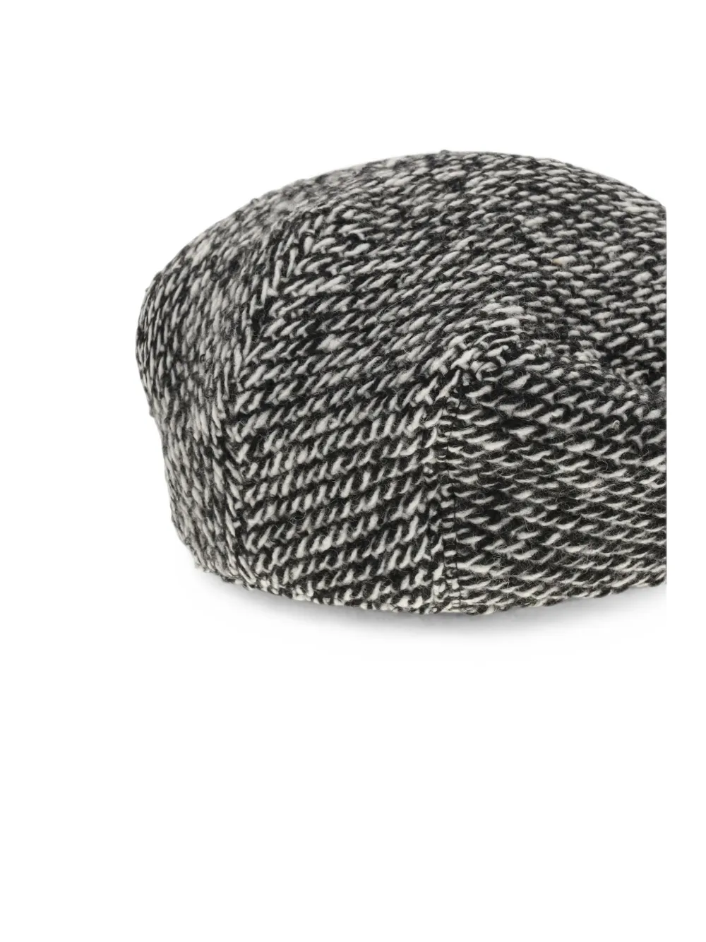 Dolce & Gabbana Platte pet met visgraatpatroon en textuur Zwart
