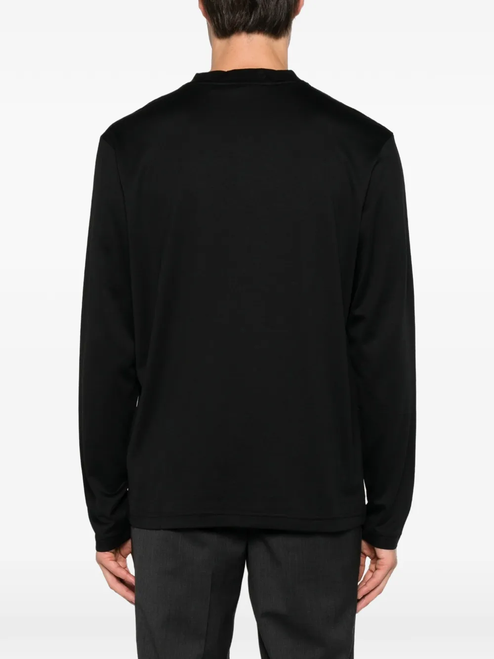 BOSS x Porsche sweater met lange mouwen en logo-plakkaat Zwart