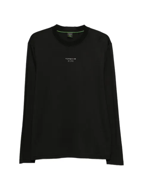 BOSS x Porsche logo-plaque long-sleeve sweatshirt