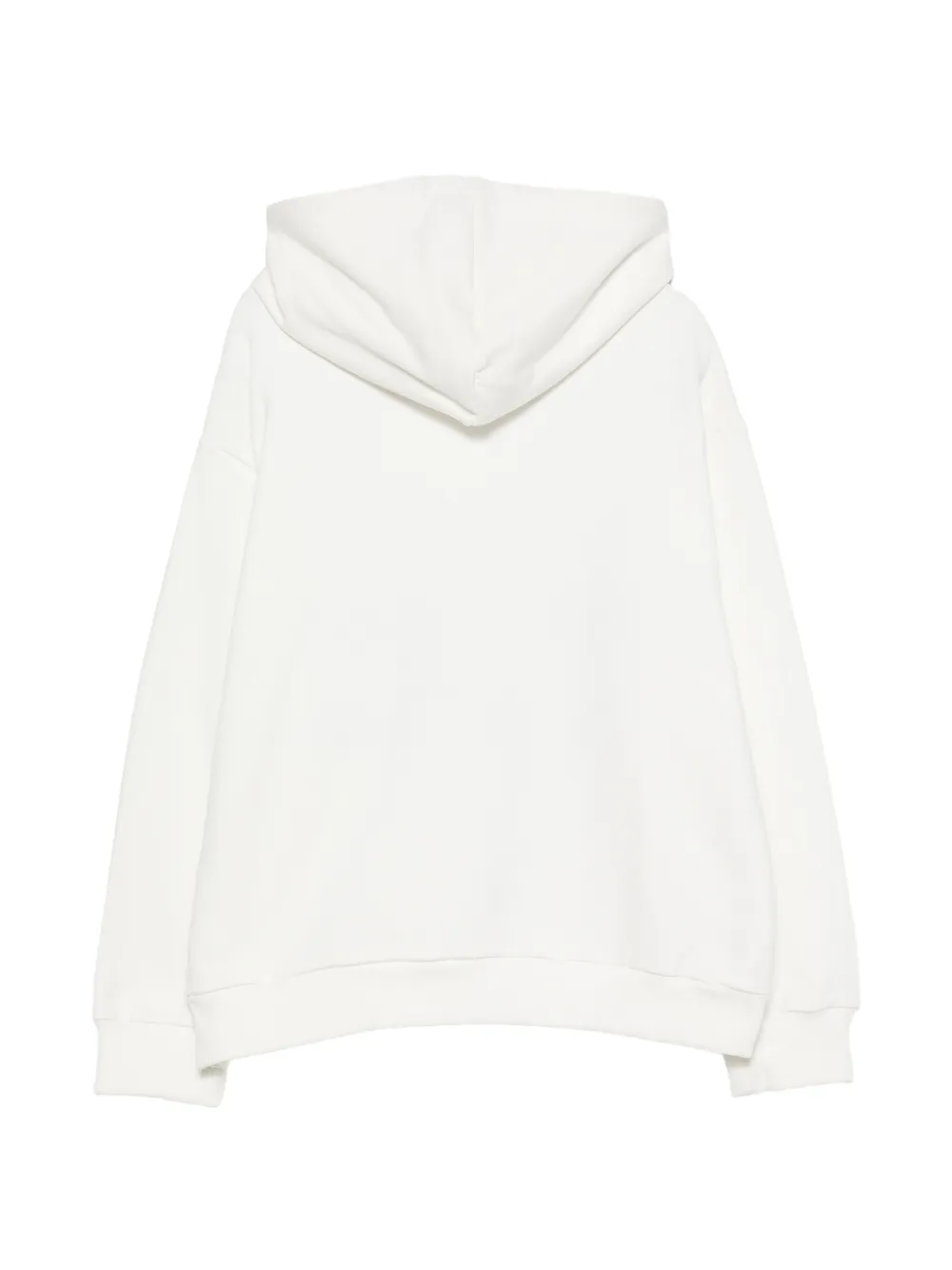 Elisabetta Franchi Kids crystal-embellished logo-print hoodie Wit