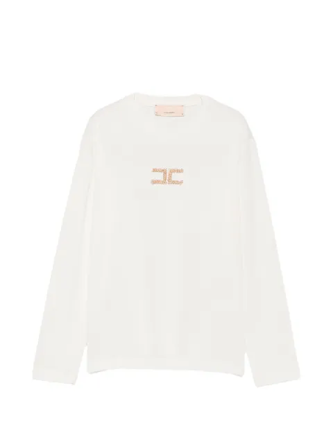 Elisabetta Franchi Kids logo-embellished long-sleeve T-shirt