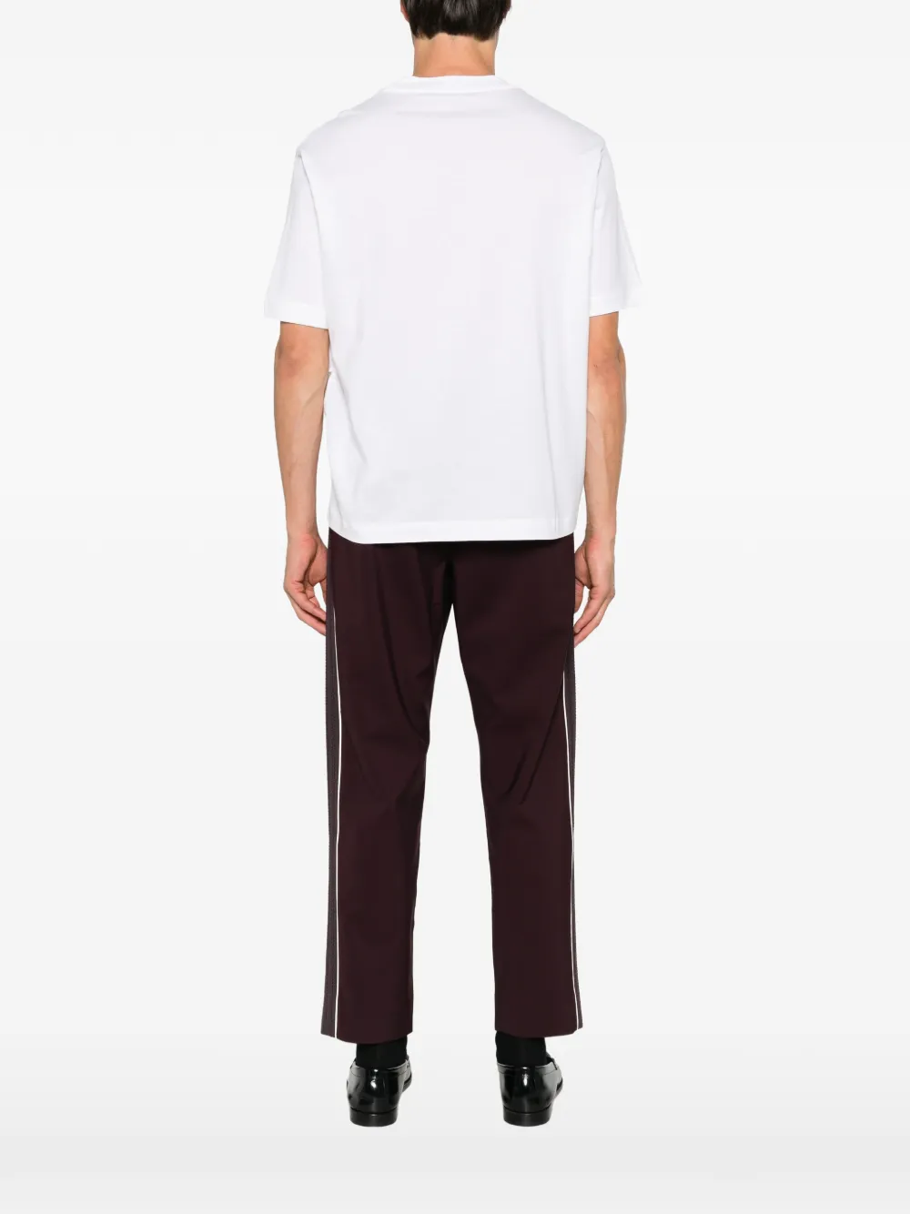 Low Brand patch-detail T-shirt Wit