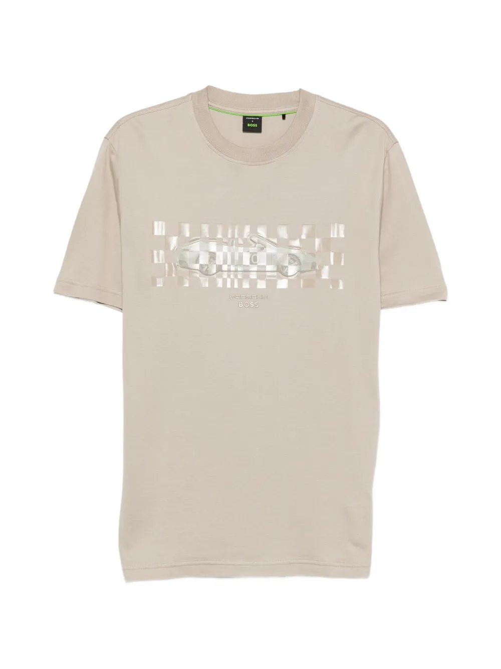 BOSS x Porsche graphic-print T-shirt - Toni neutri