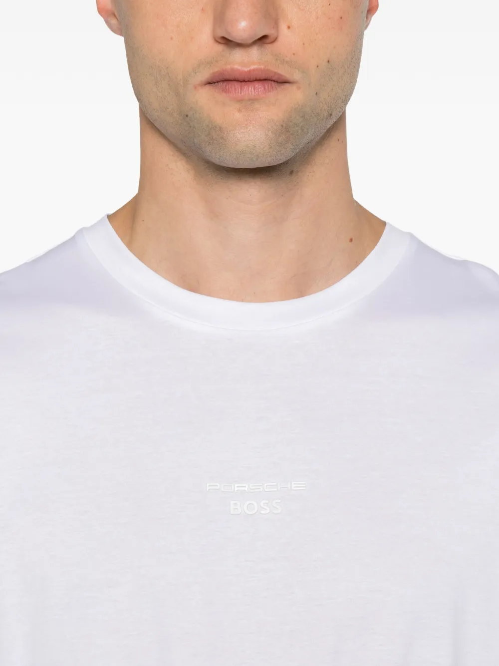 BOSS x Porsche T-shirt met grafische print Wit