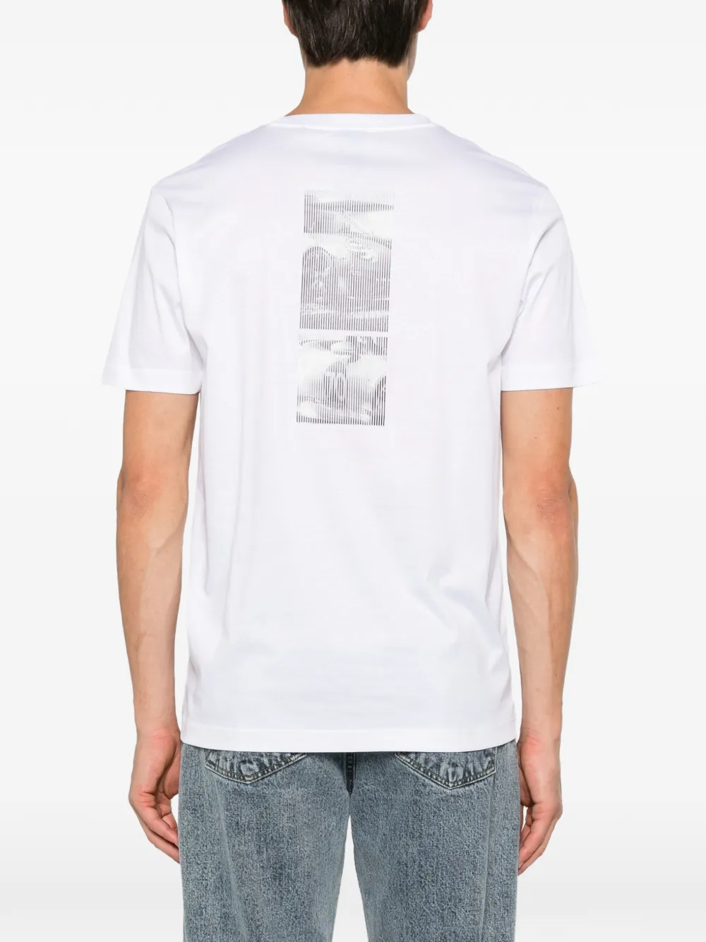 BOSS x Porsche T-shirt met grafische print Wit