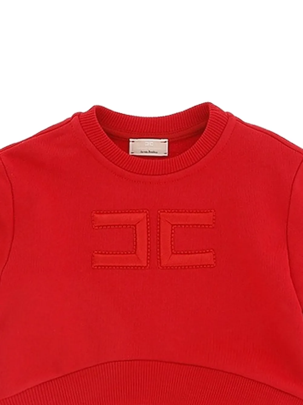 Elisabetta Franchi Kids Sweater met geborduurd logo Rood