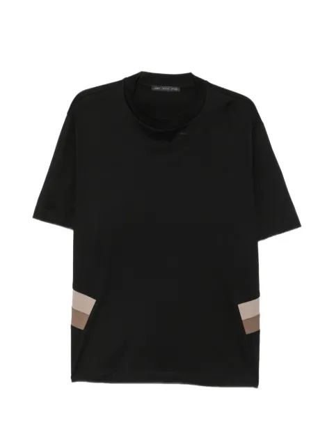 Low Brand striped-insert T-shirt