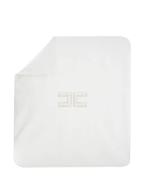 Elisabetta Franchi Kids manta con logo bordado