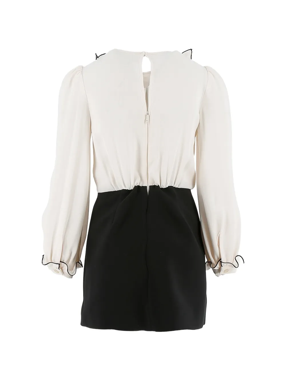 Elisabetta Franchi Kids Jurk met ruches en lange mouwen Beige