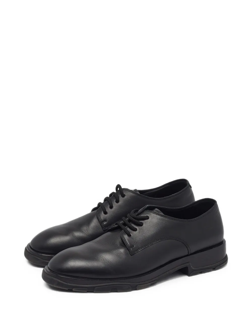 Alexander McQueen Pre-Owned leather derby shoes - Schwarz