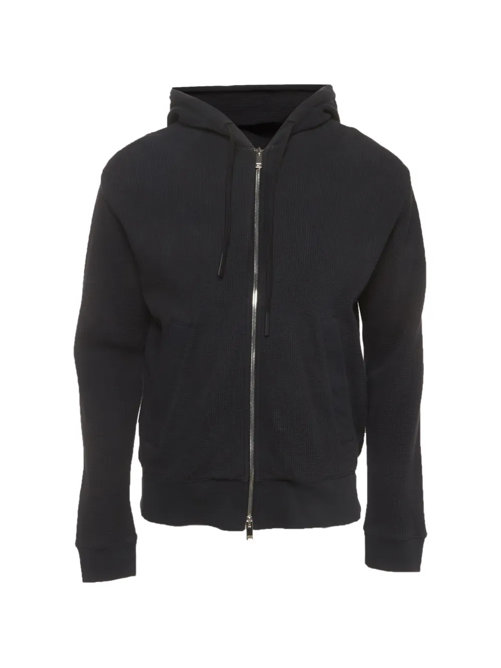 Theory Balena Studio waffle-knit hoodie - Nero