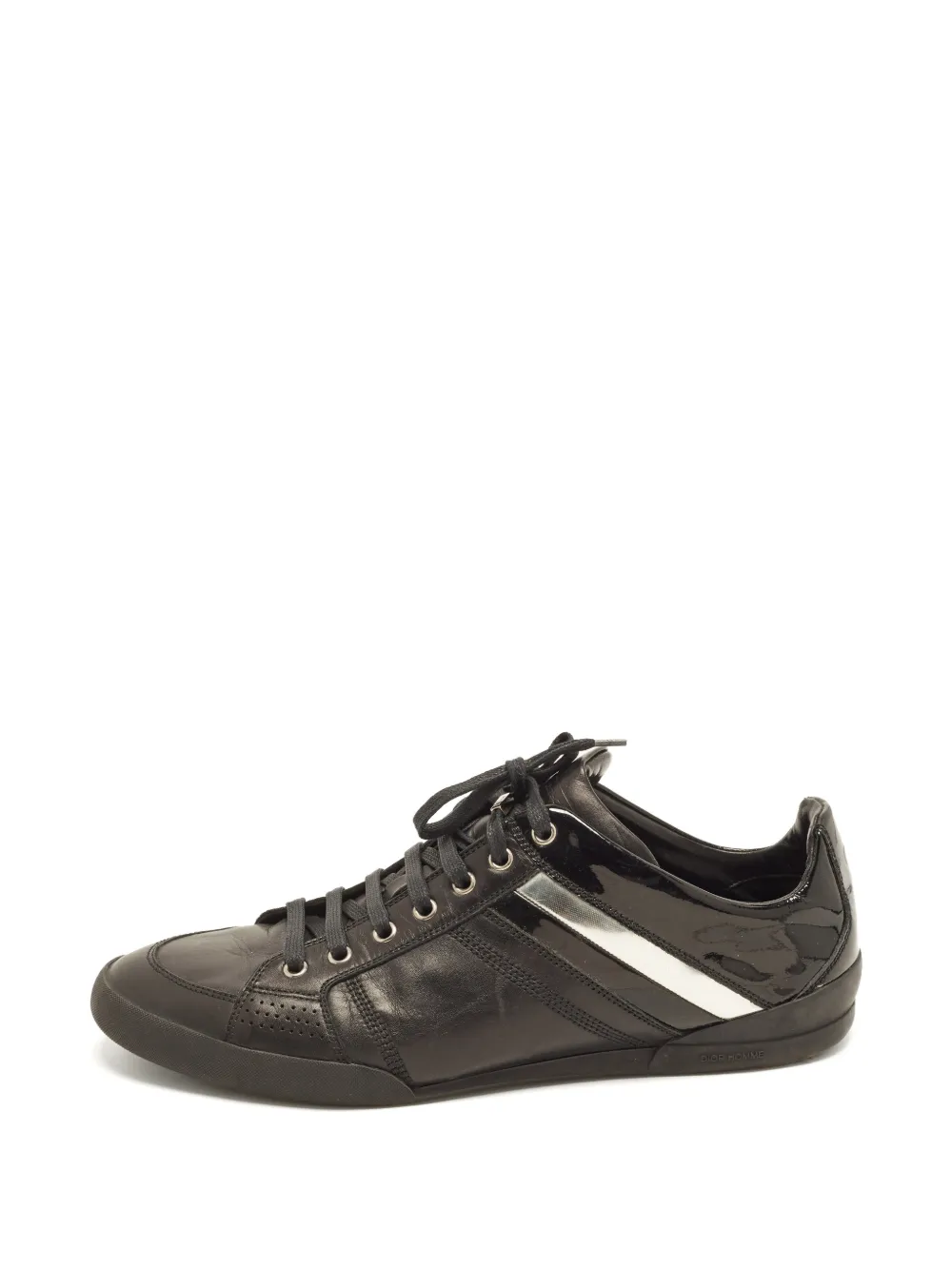 Christian Dior Pre-Owned leather lace-up sneakers - Schwarz