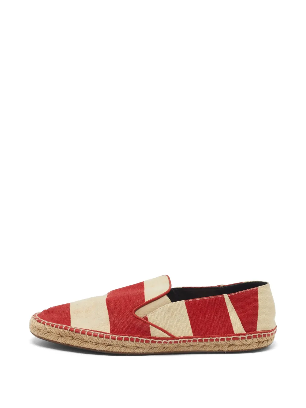 Burberry Pre-Owned Check canvas espadrille flats - Rot