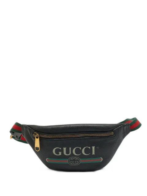 Gucci Pre-Owned Logo print Web stripe belt bag