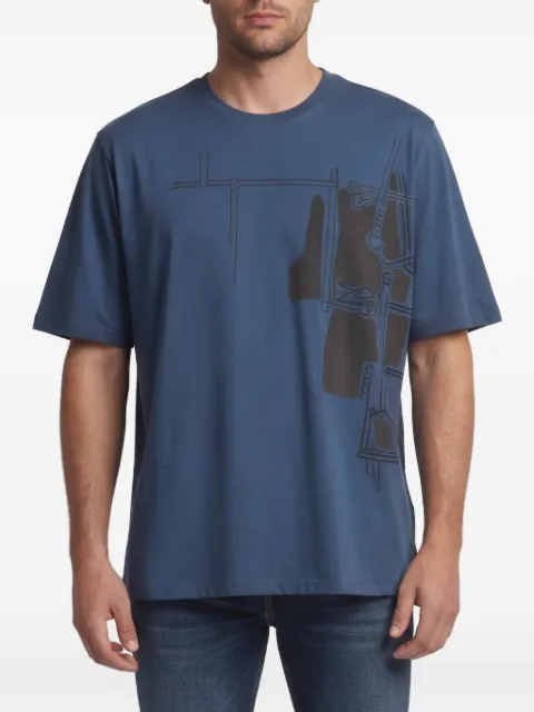 Hermès Pre-Owned Harnais en Gouache 3D printed T-shirt