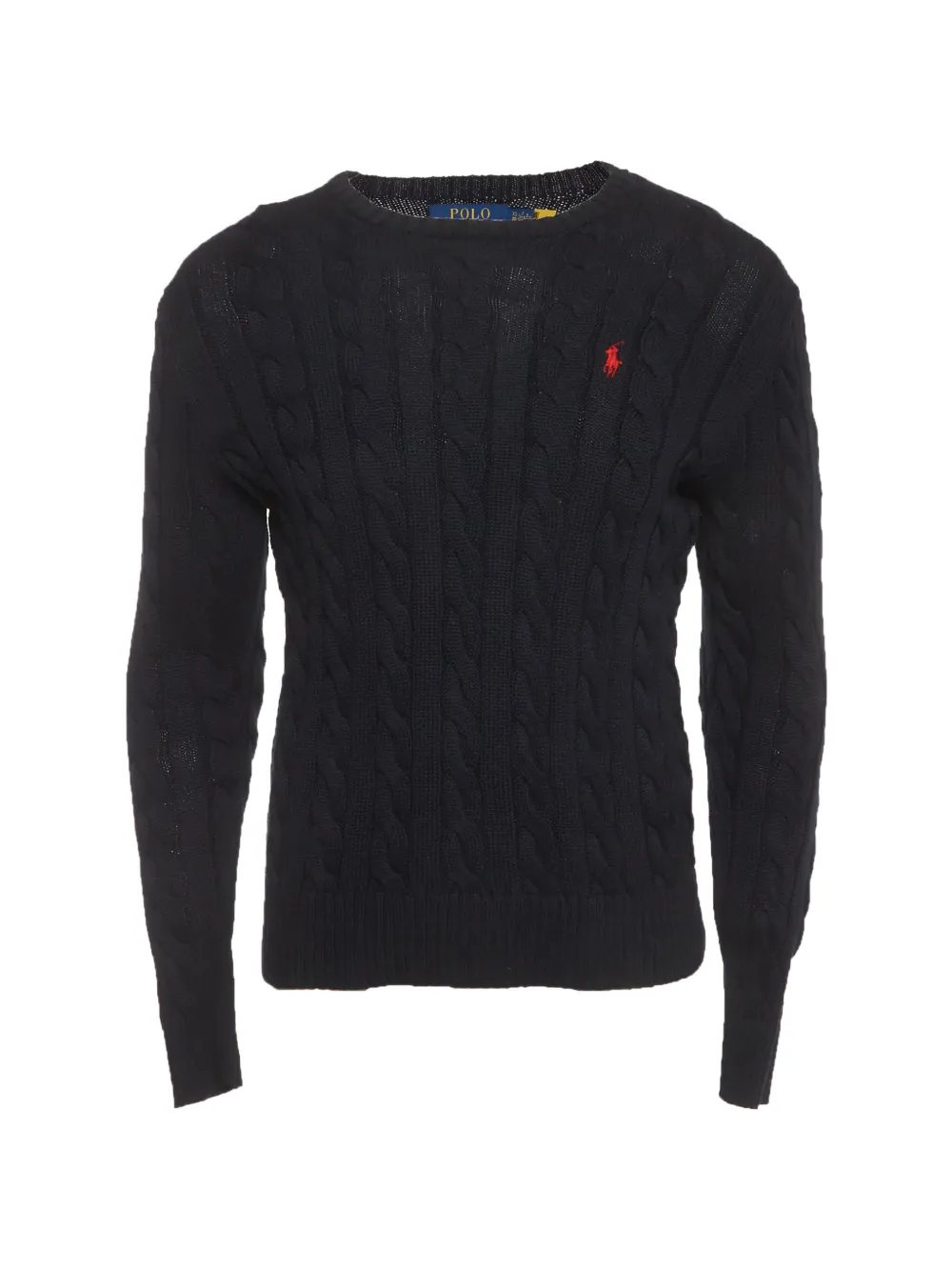 Polo Ralph Lauren Vintage cable-knit crew-neck sweater - Blau